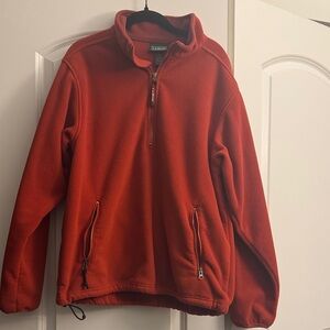 L.L. Bean Vibrant Red Fleece Jacket